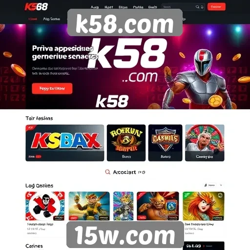 Acessibilidade do site k58.com para jogadores iniciantes