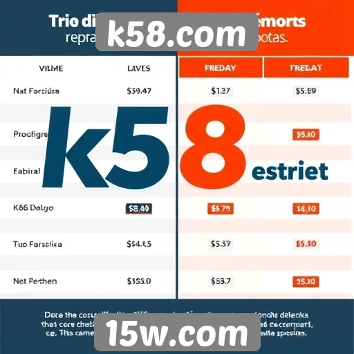 Comparação de prêmios em k58.com e outros sites