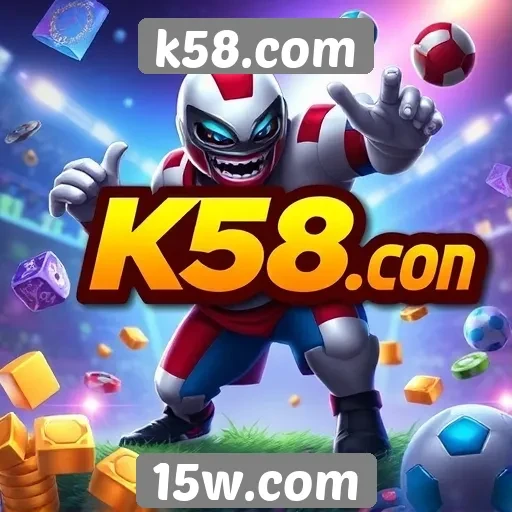 Variedade de jogos disponíveis no k58.com